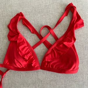 Red bikini top